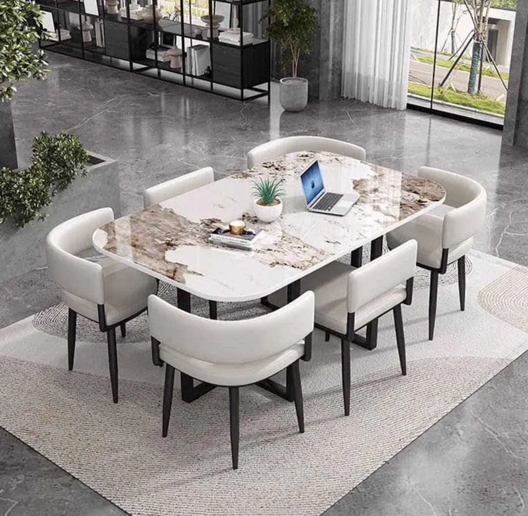 6 seater Regal Marble Dining set