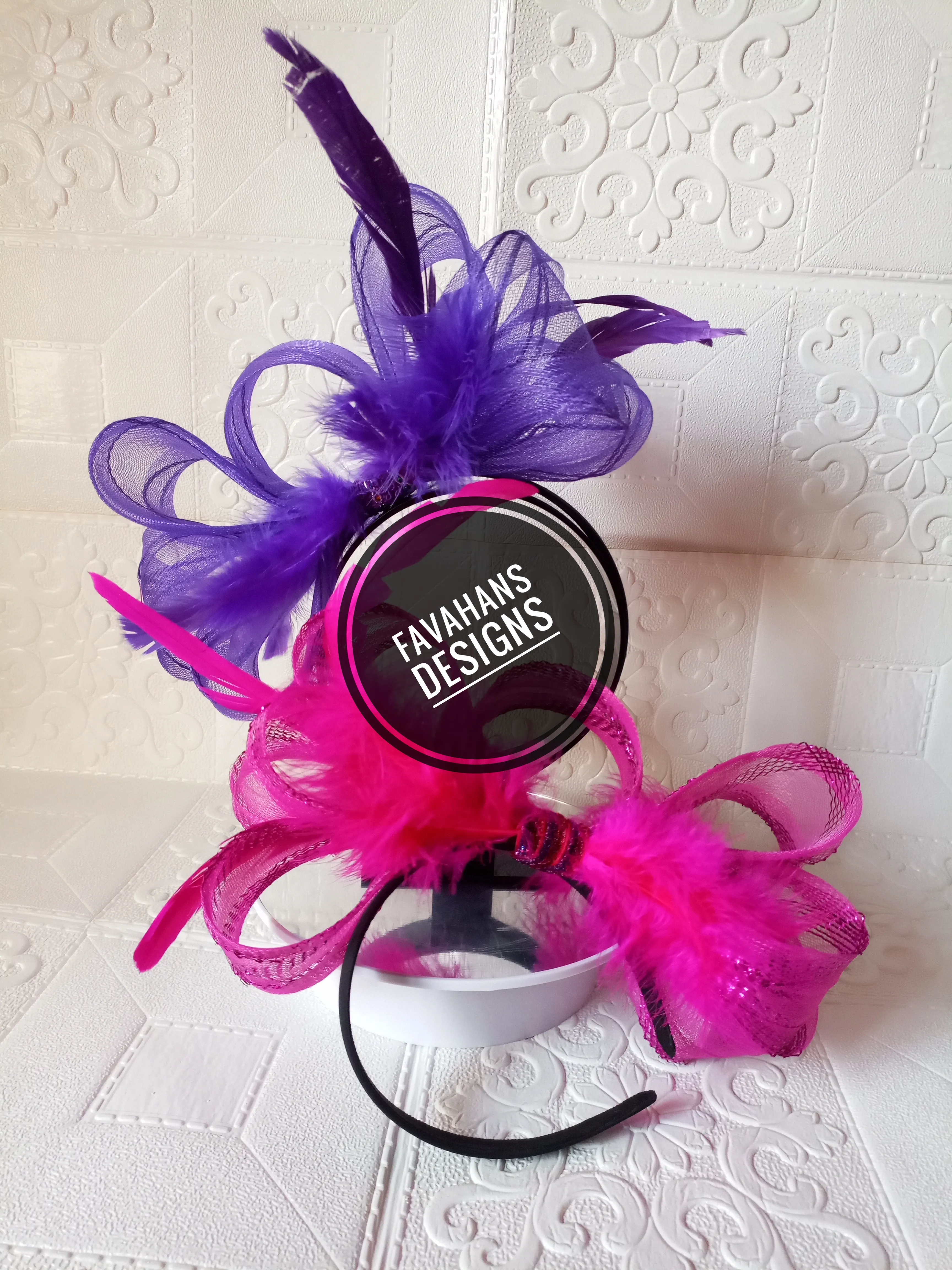 colourful fascinator 