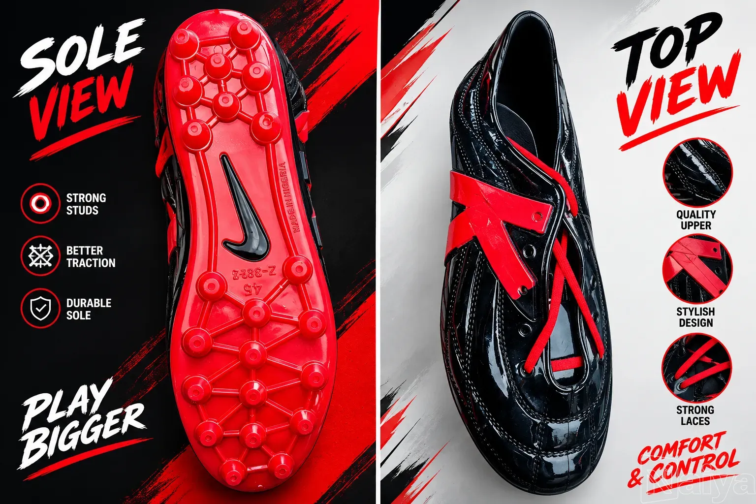 Nike Football Cleats - Size EU 45